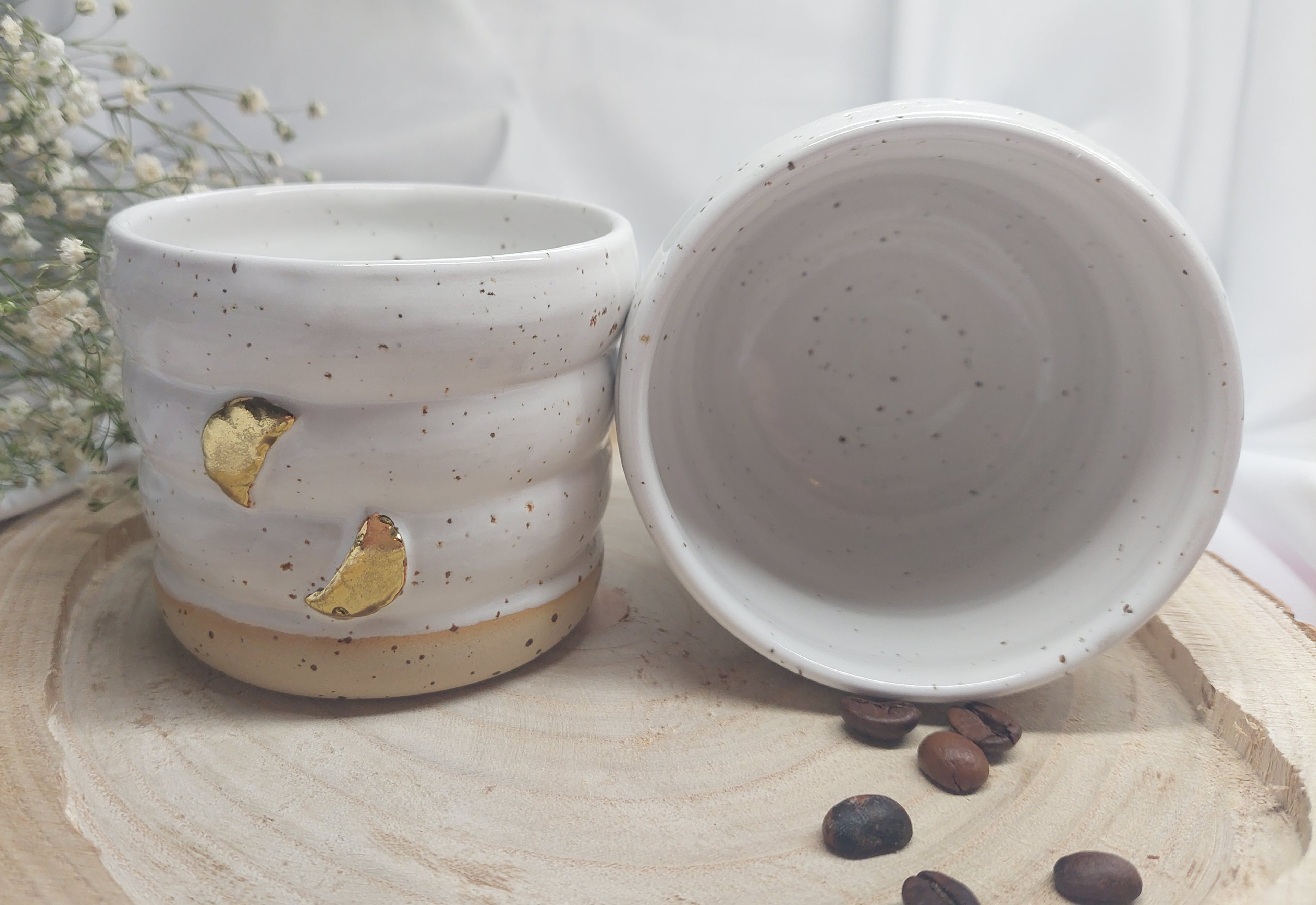 Bubble Becher Croissant mit Gold