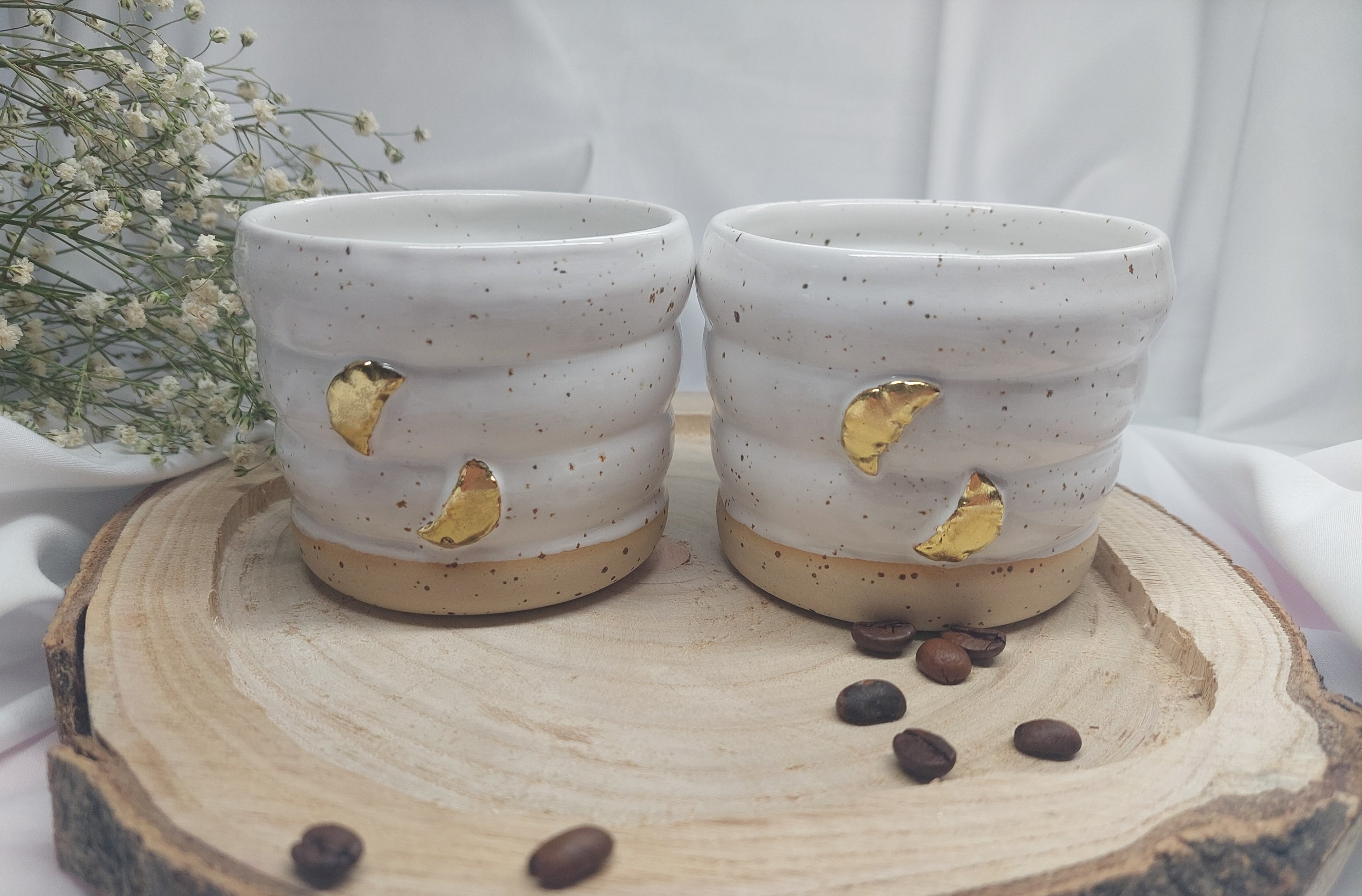 Bubble Becher Croissant mit Gold