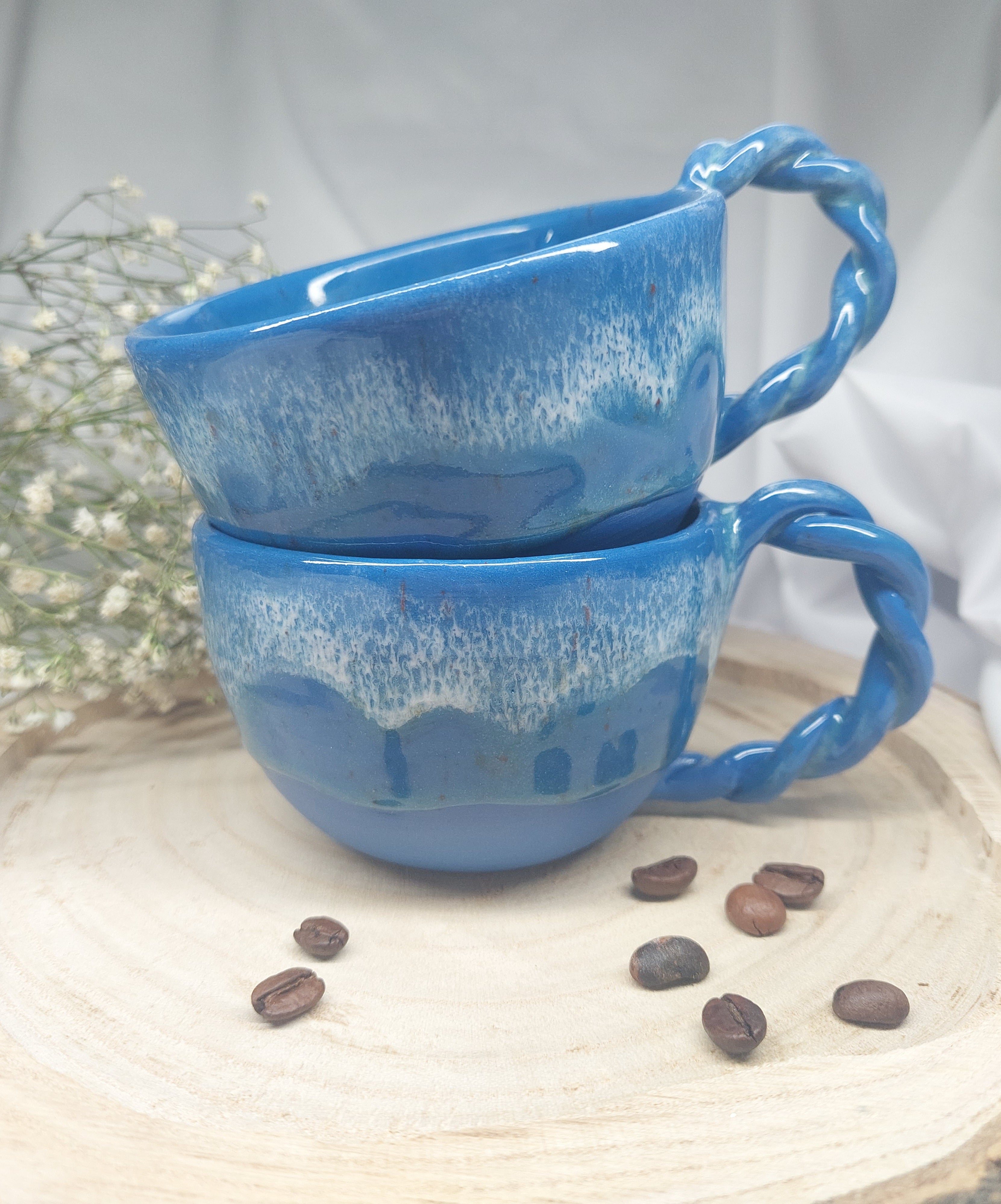 Blue Porzellan Tasse