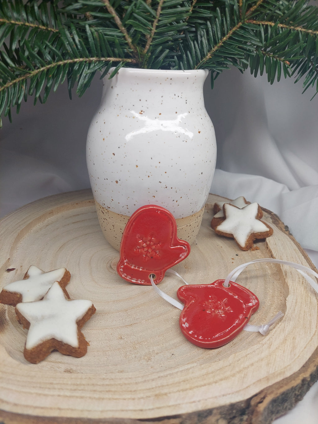 Handschuh Baumschmuck - rot