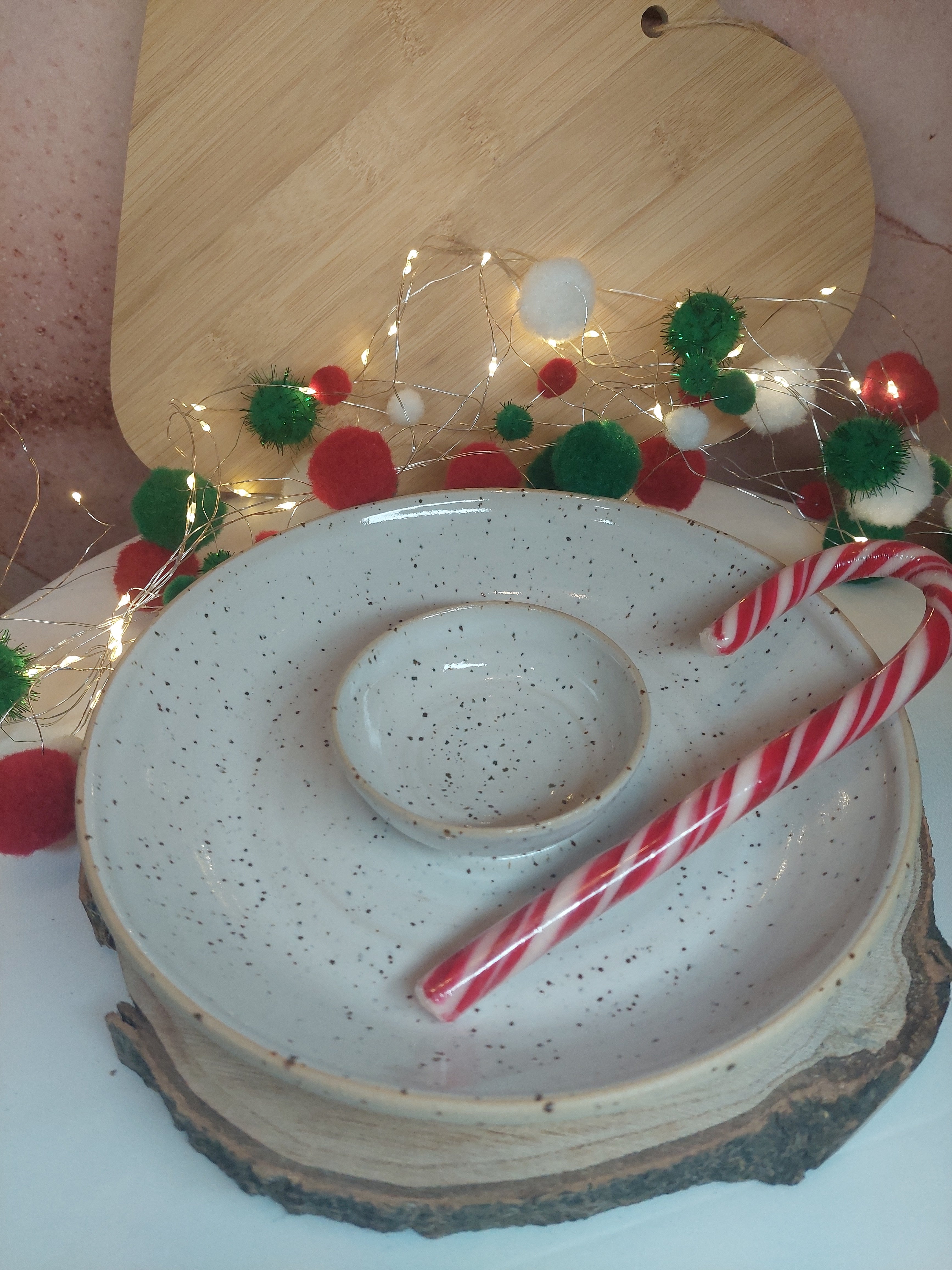 Chip und Dip Schale Weiß