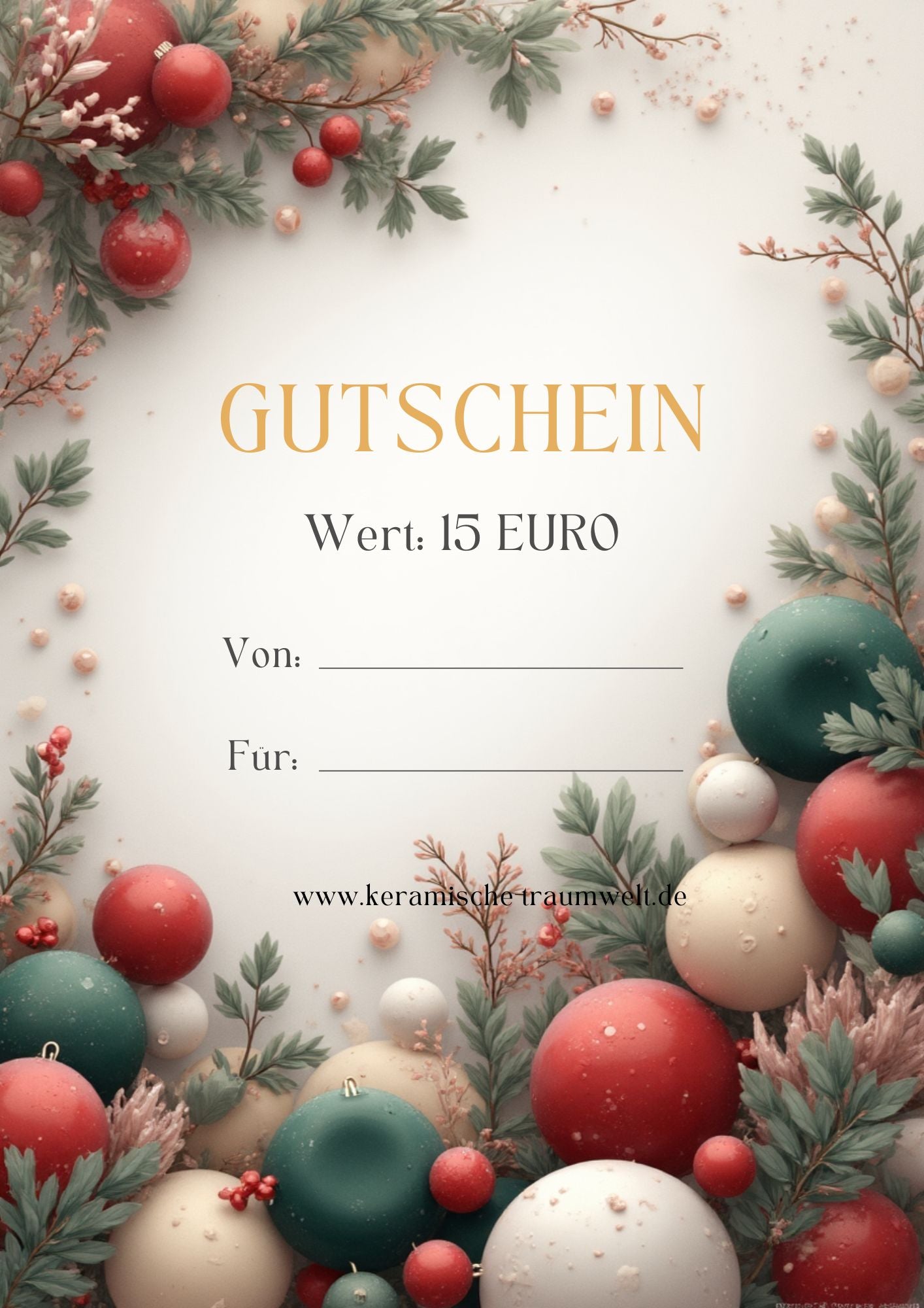 Gutschein im Wert von 15€