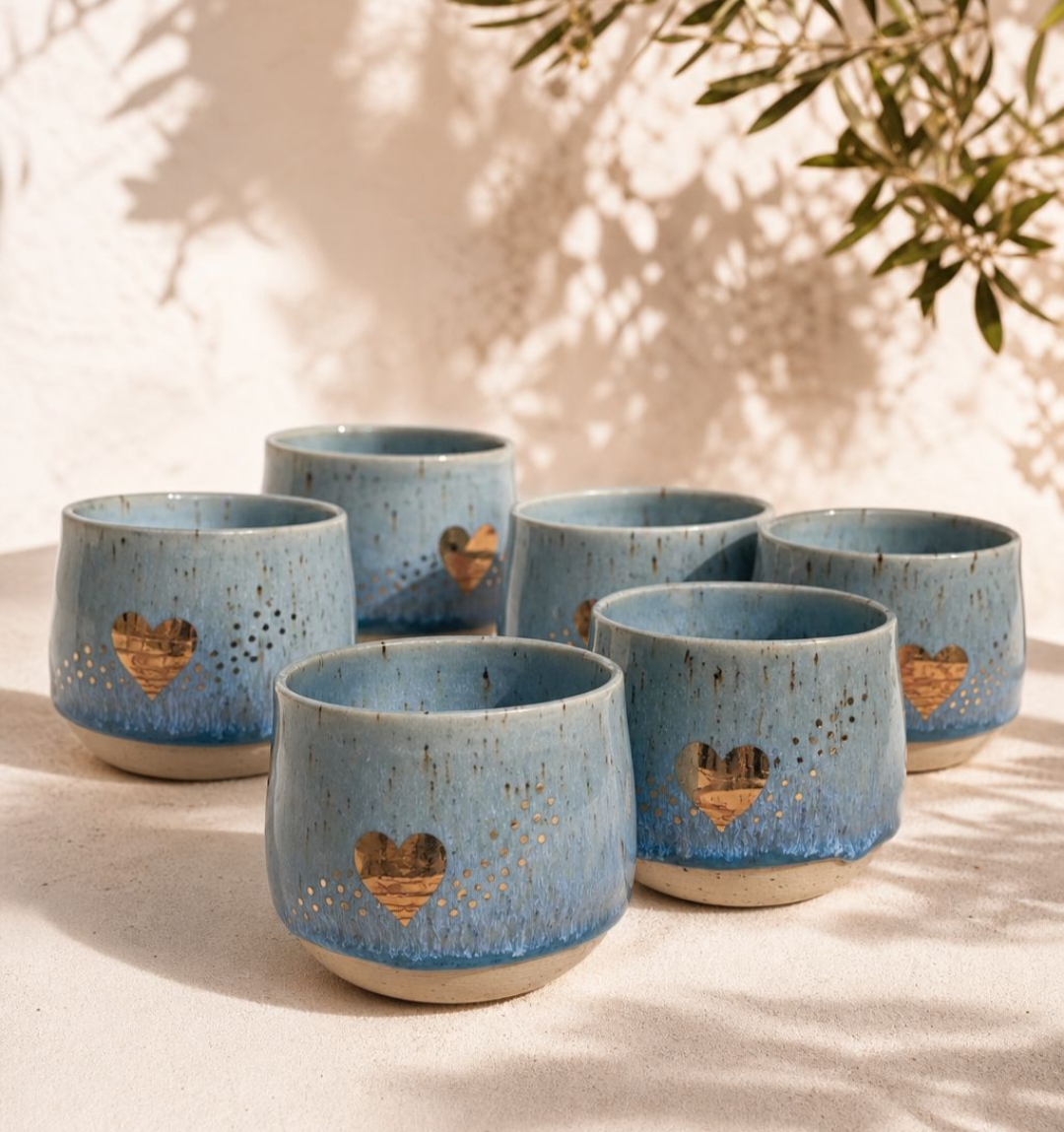 Speckled Heart Cup