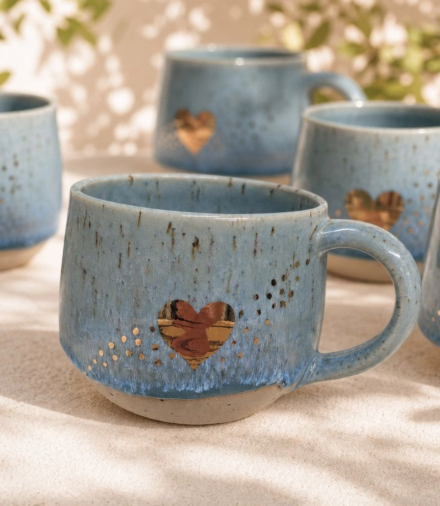 Vorbestellung Speckled Heart Cup mit Henkel
