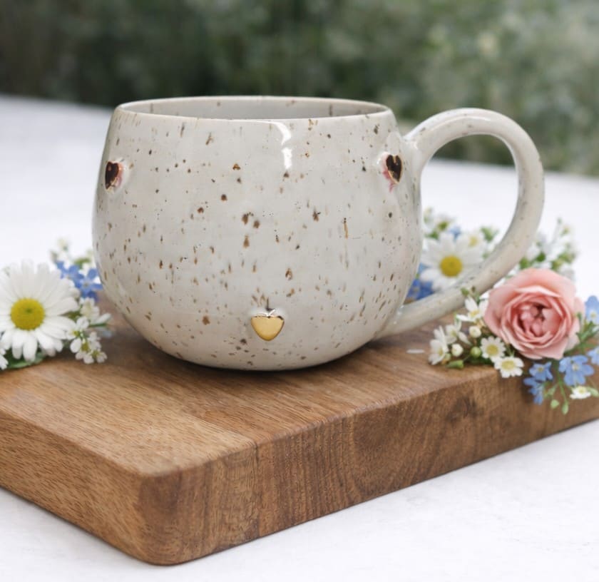 Heart Sprinkle Cup Gold